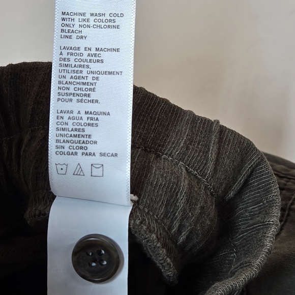 JAMES PERSE Mixed Media Pant Army Green Pigment Women’s Size 2 6110 - Picture 9 of 10